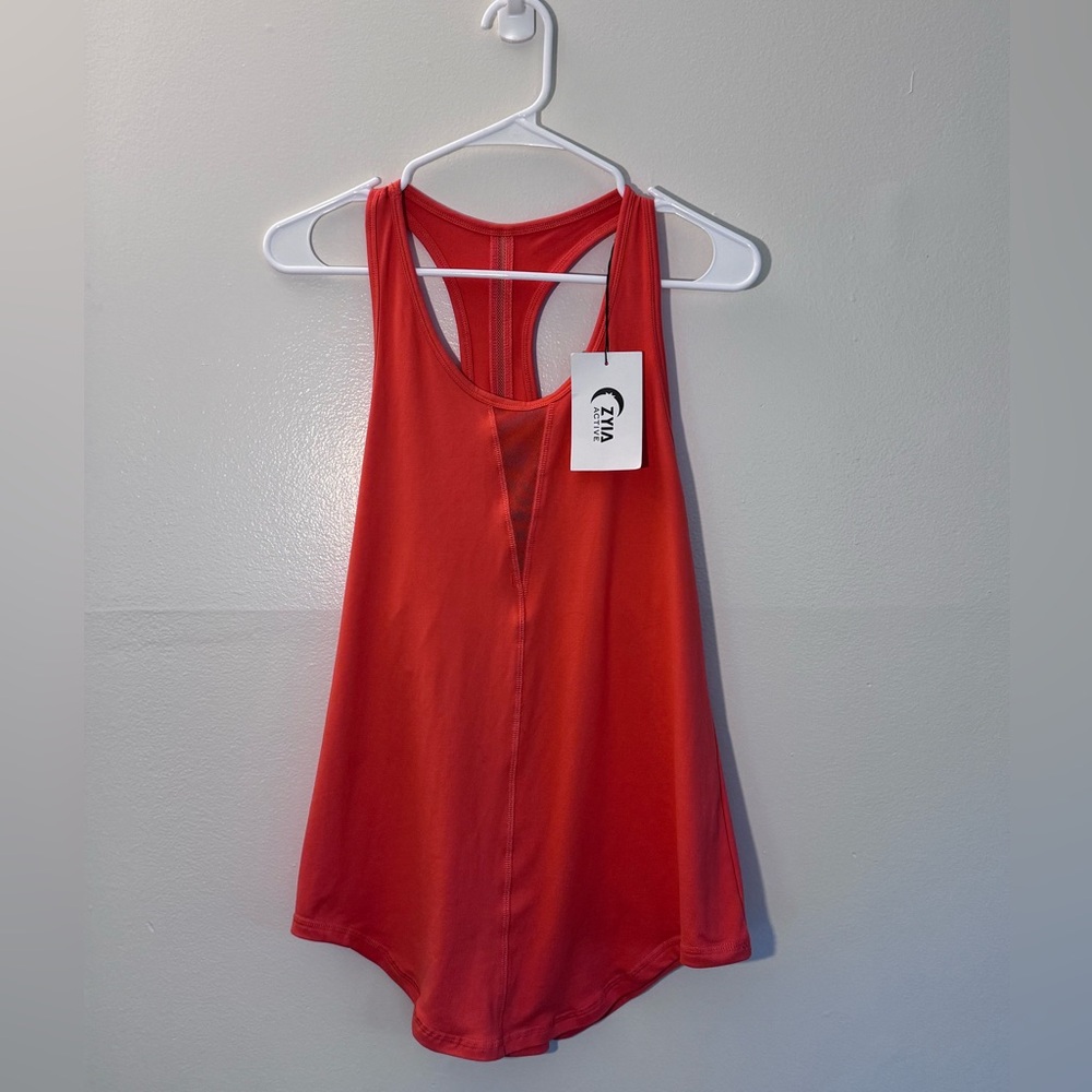 NWT Zyia Active Coral Effortless Long Tank XL